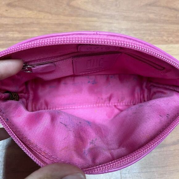 ili Womens RFID Cosmetic Case Pink Pouch - Picture 4 of 8